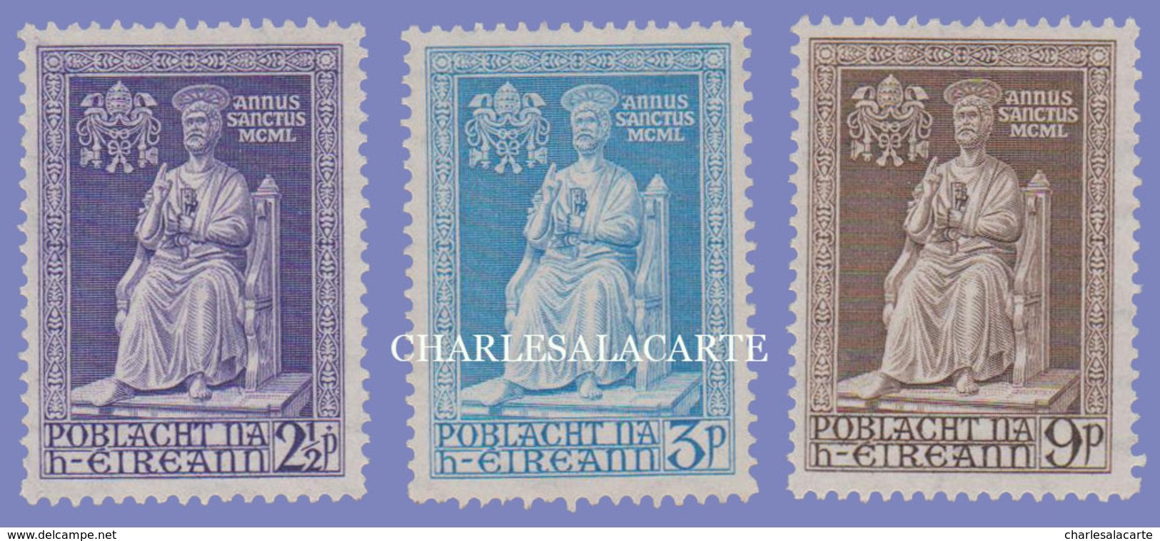 EIRE IRELAND 1951  HOLY YEAR  S.G. 149-151  U.M. - Unused Stamps