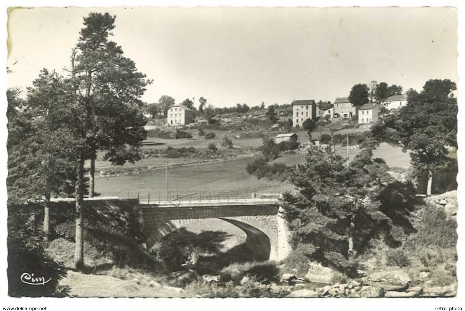 Cpsm Lozère - Gandrieux - Vue Prise Du Pont Neuf - Gandrieux Saint Amans