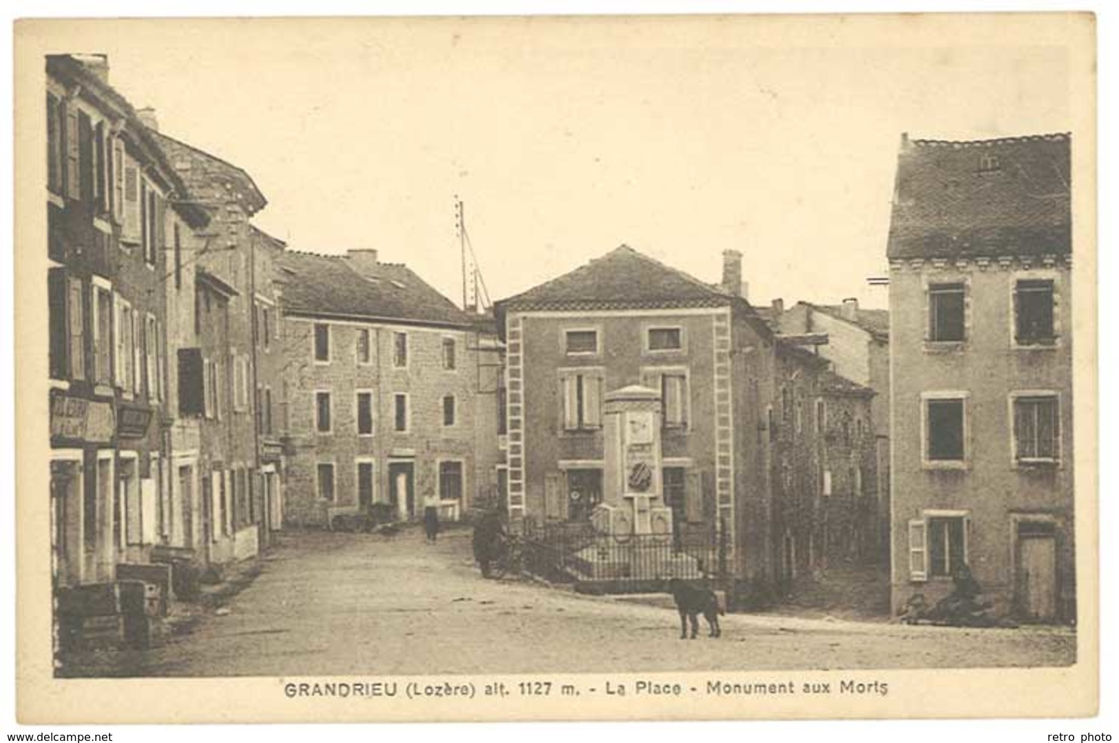 Cpa Lozère - Gandrieu - Monument Aux Morts ( Gandrieux ) - Gandrieux Saint Amans