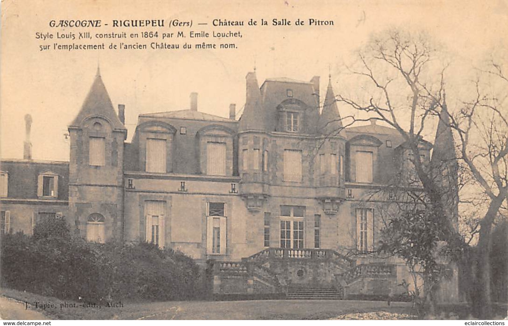 Riguepeu         32           Château De La Salle De Pitron            (voir Scan) - Autres & Non Classés