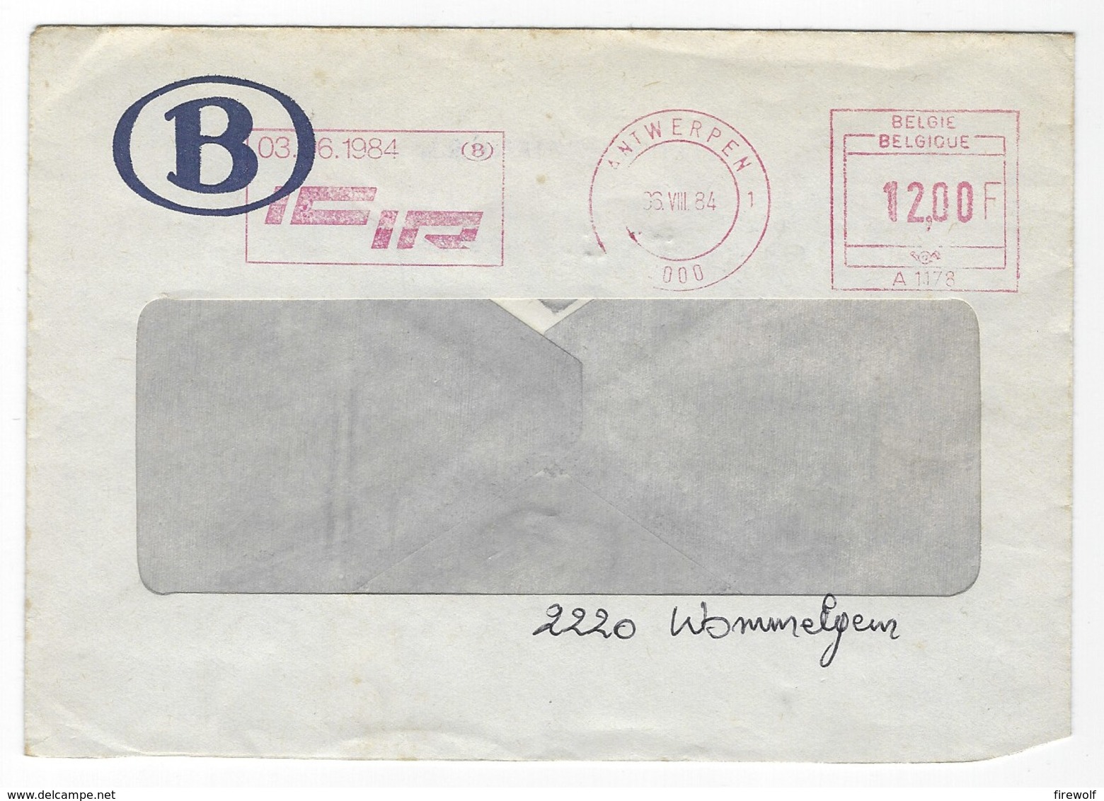 B02 - Belgium - EMA 1984 - Antwerpen - IC IR - Railways - 1980-99