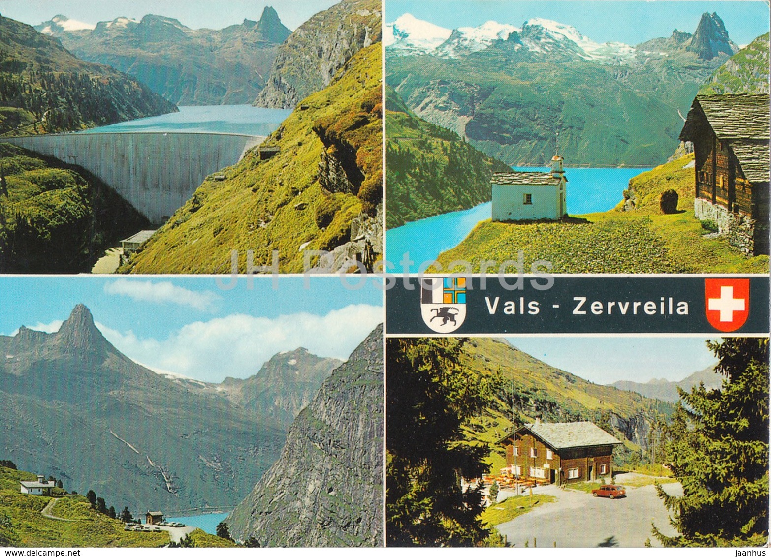Vals - Zervreila - Stausee Mit Zervreilahorn - Kapelle - Restaurant - 1978 - Switzerland - Used - Vals