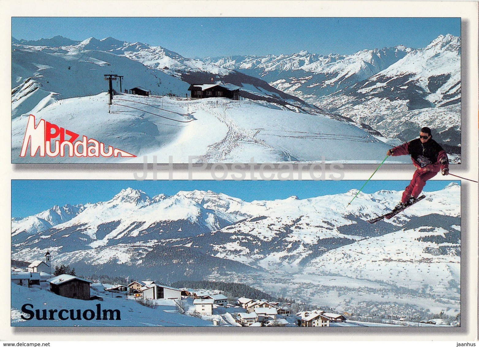 Piz Mundaun - Surcuolm - Bundner Oberland - Ski Resort - Skiing - 2000 - Switzerland - Used - Mundaun