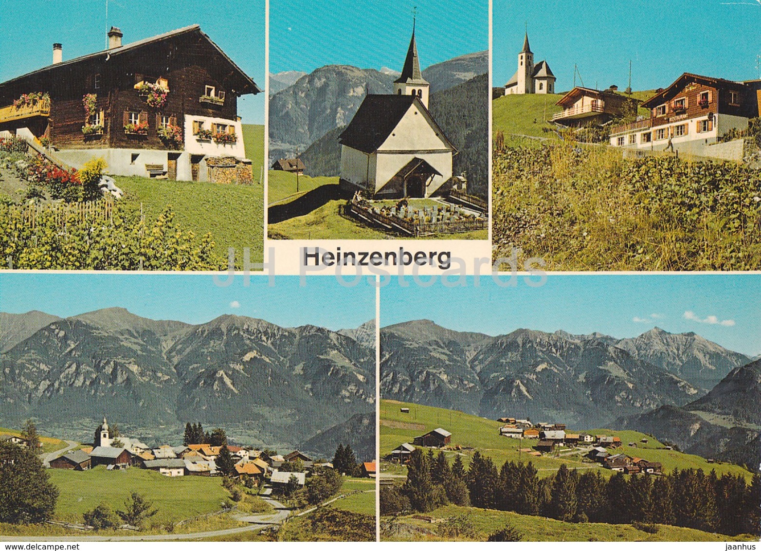 Heinzenberg - Valserhaus - Kirche Obertschappina - Urmein - Switzerland - Unused - Vals