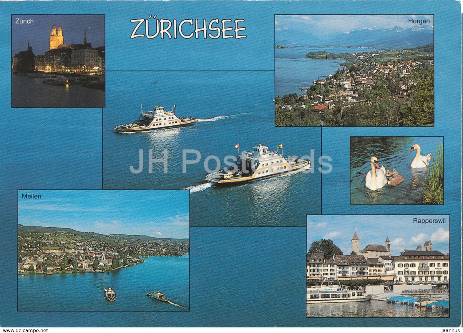 Zurichsee - Rapperswil - Meilen - ferry - Horgen - 1997 - Switzerland - used