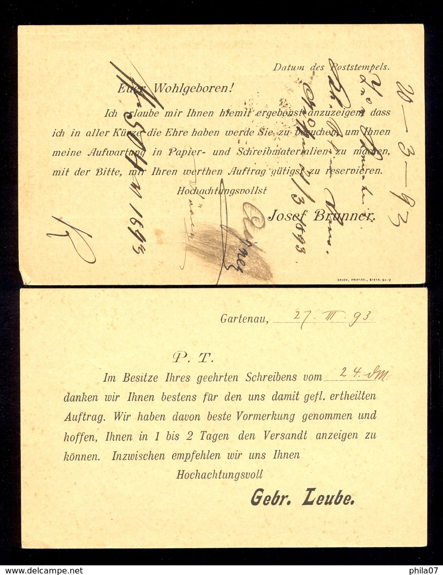 Austria - 6 Old Stationery For German Speaking Area With Interesting Cancels. - Otros & Sin Clasificación