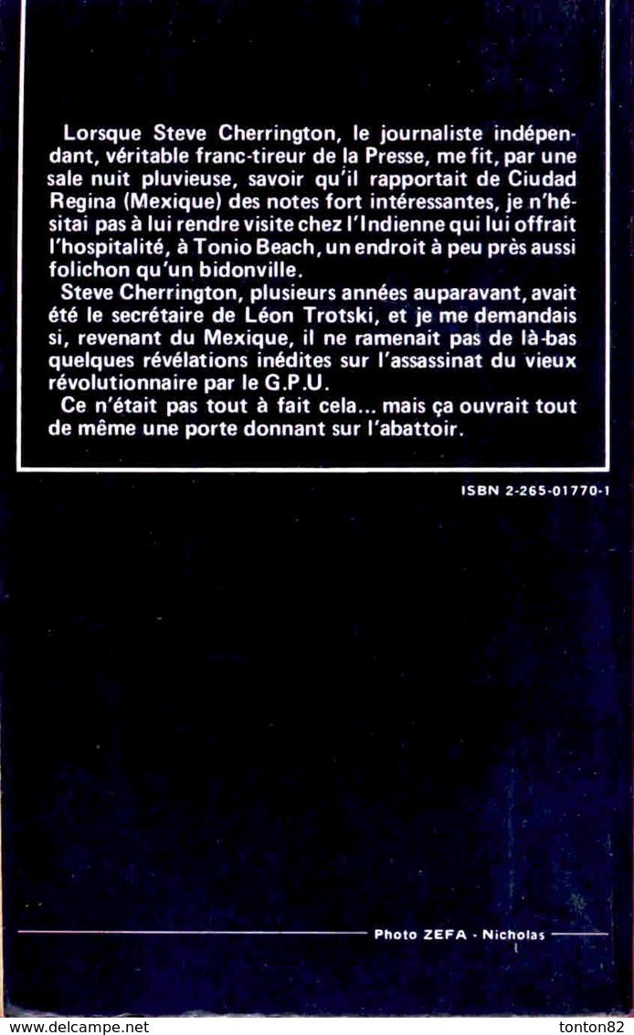 Léo Malet - Abattoir Ensoleillé - Fleuve Noir  N° 1682 - ( 1981 ) . - Leo Malet