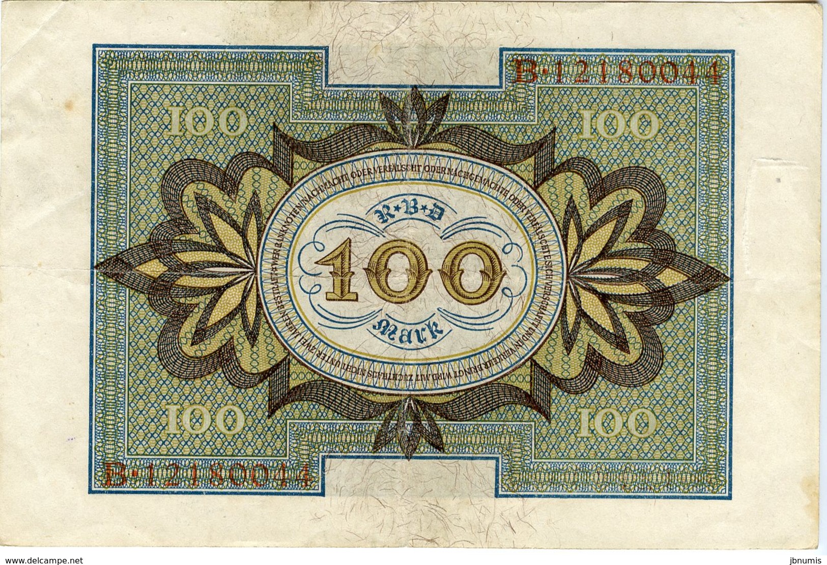 Allemagne Germany 100 Mark 1 November 1920 8 Chiffres P69b - 100 Mark