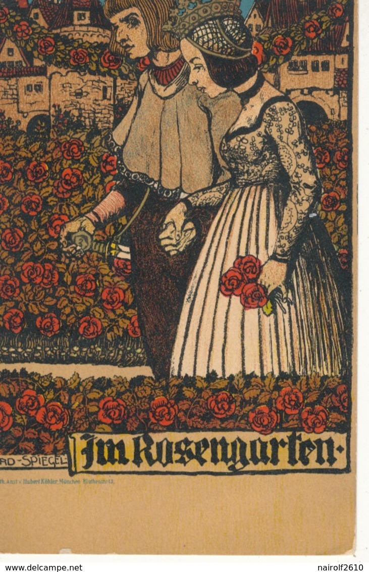 ILLUSTRATION -  FERDINAND SPIEGEL - IM ROSENGARTEN - JARDIN DE ROSES * - Spiegel, Ferdinand