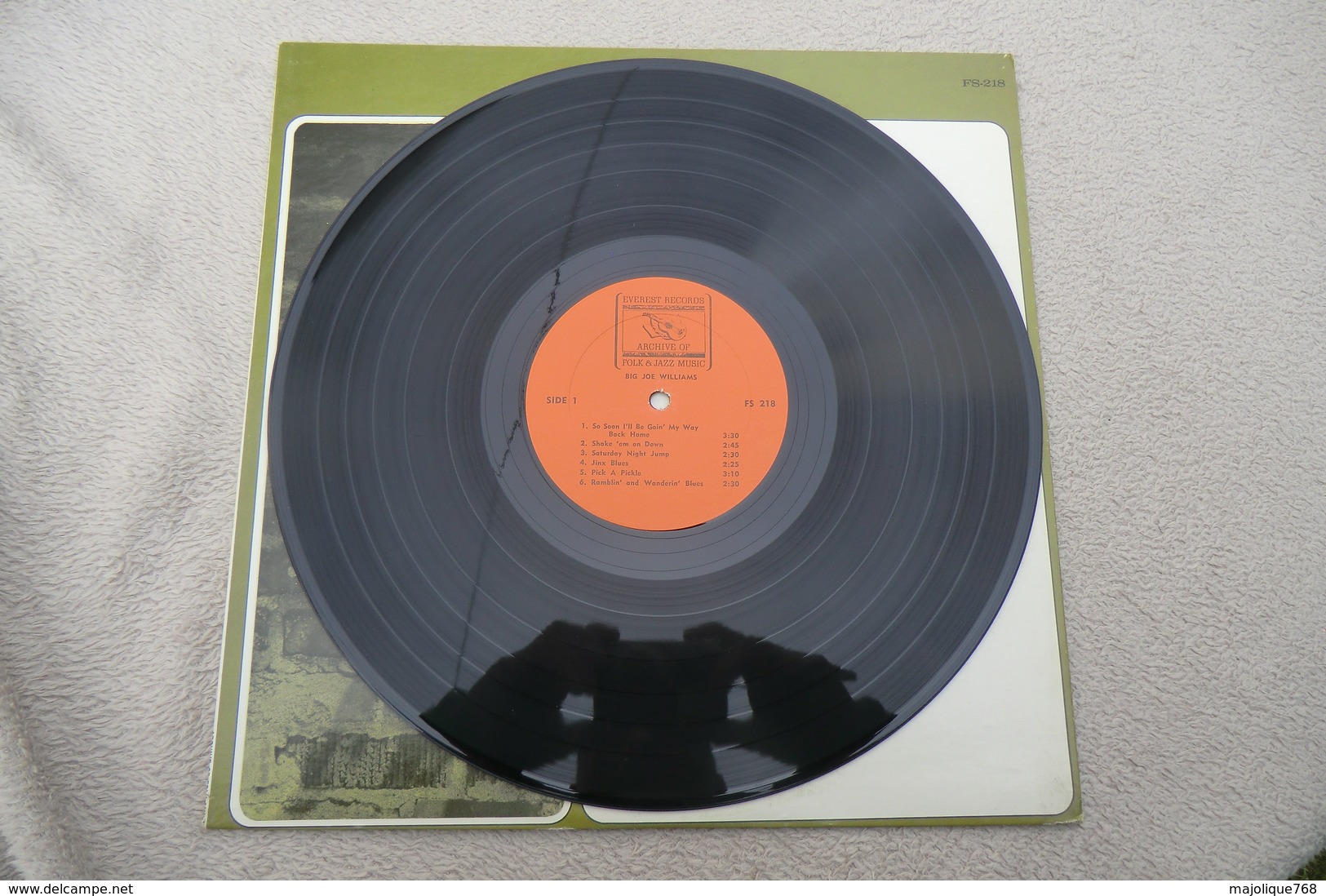 Big Joe Williams -  Everest Records Archive Of Folk & Jazz Music FS-218 - 1968 U S - Blues