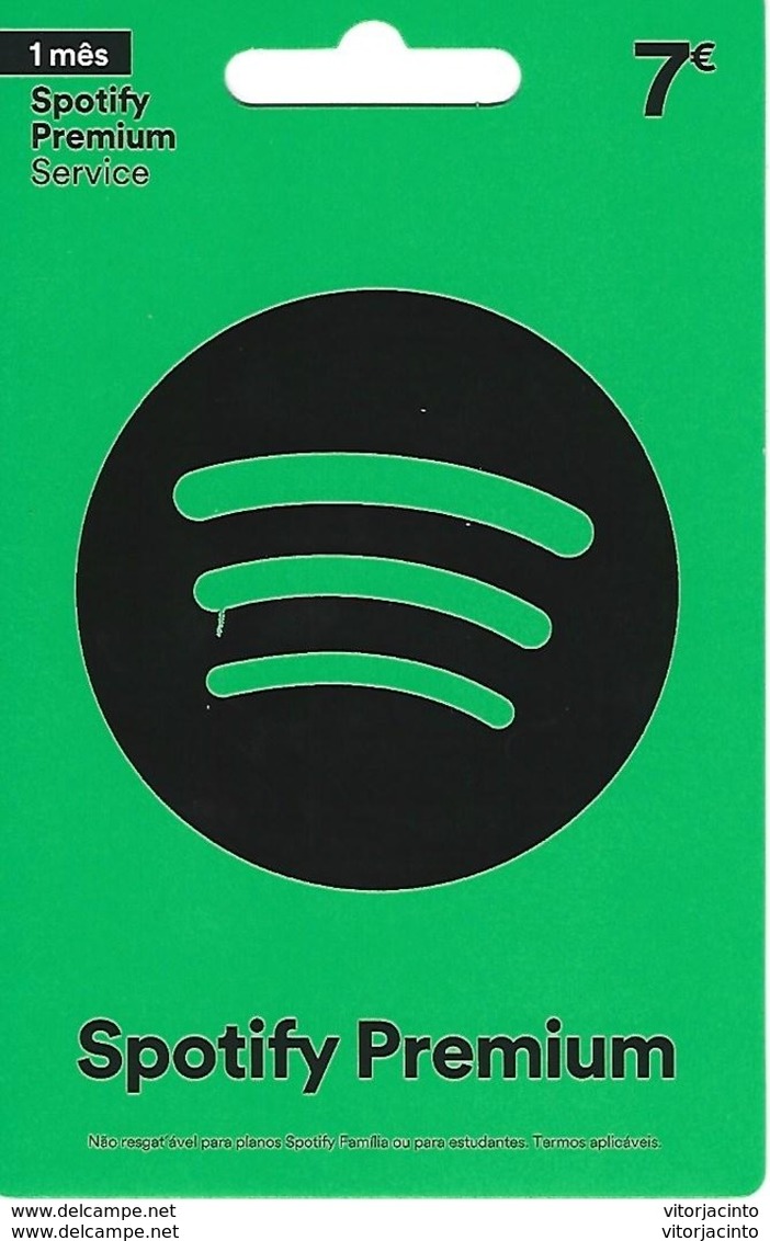 Playing Cards PORTUGAL Spotify - 7€ Premium Card Gift (classic) 