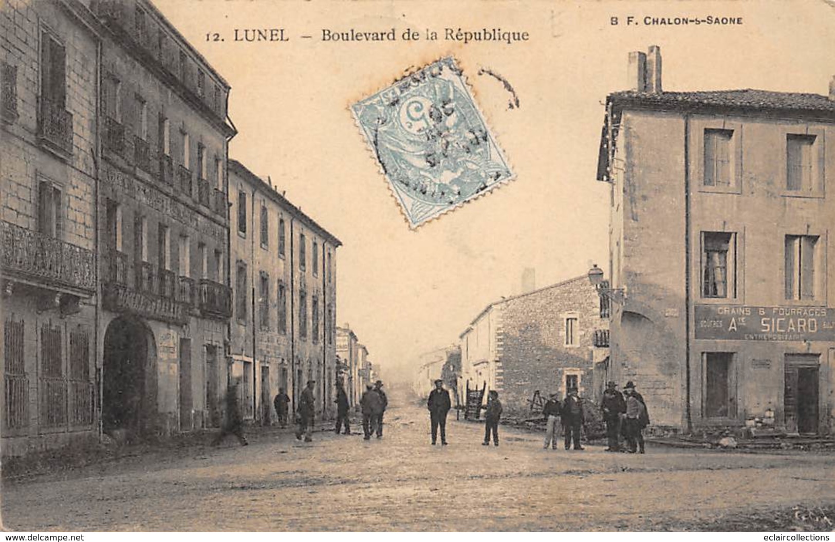 Lunel           34      Bd De La République. Hôtel Du Palais        (Voir Scan) - Lunel