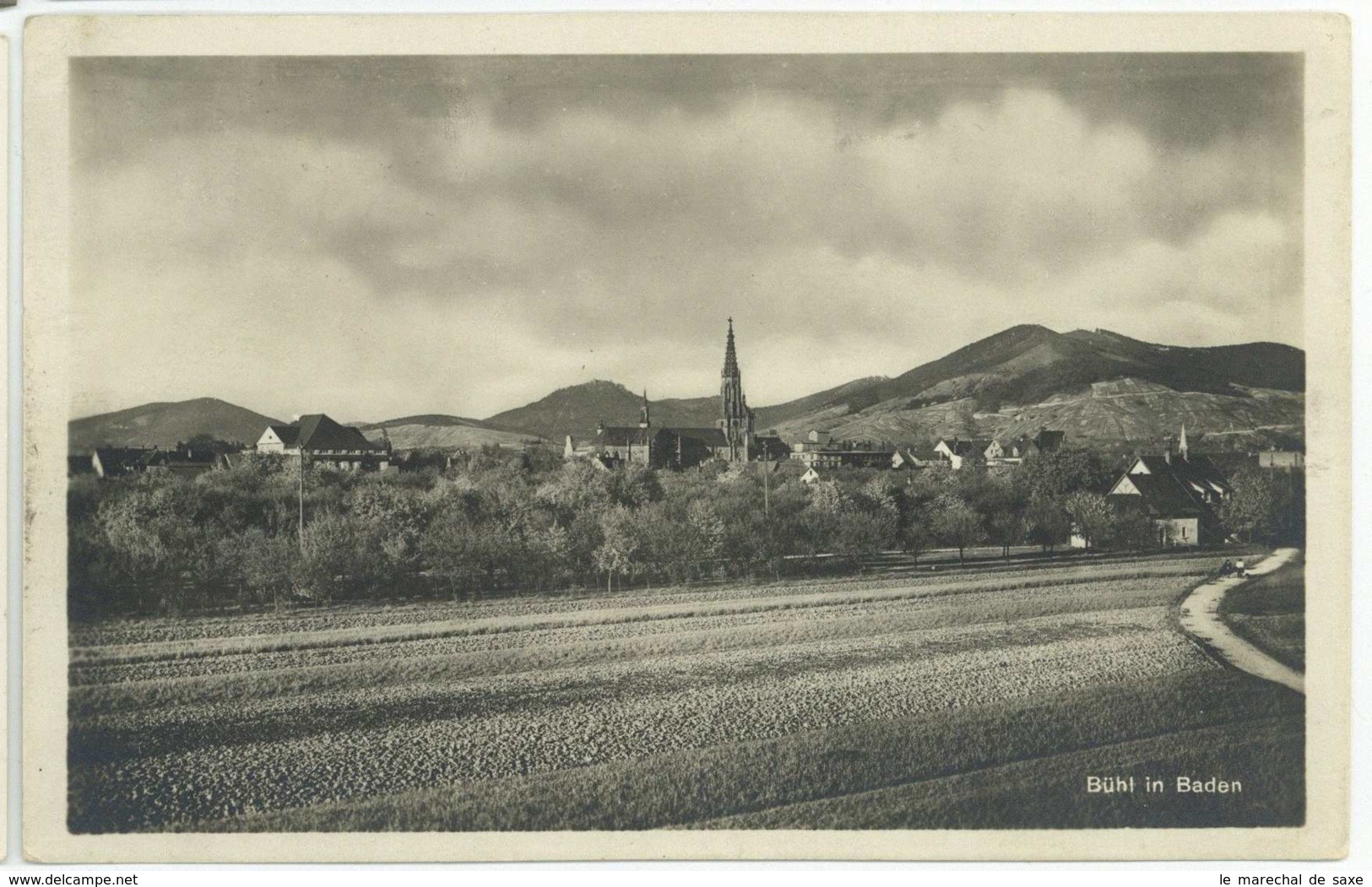 Bühl Baden Rastatt Ansichtskarte 1929 - Buehl