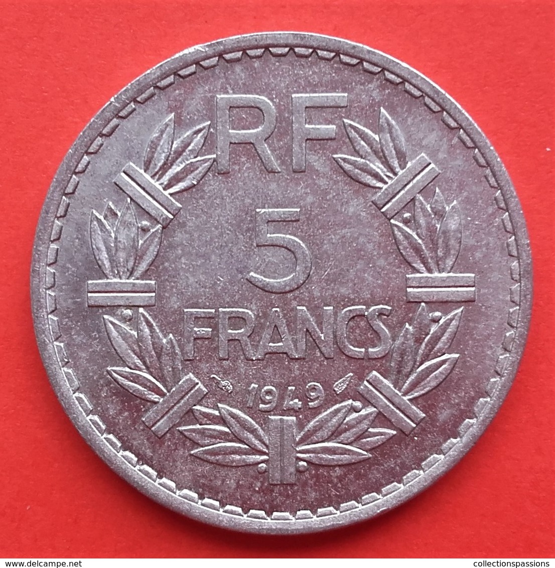 5 Francs Lavrillier - Aluminium - 1949 - - 5 Francs