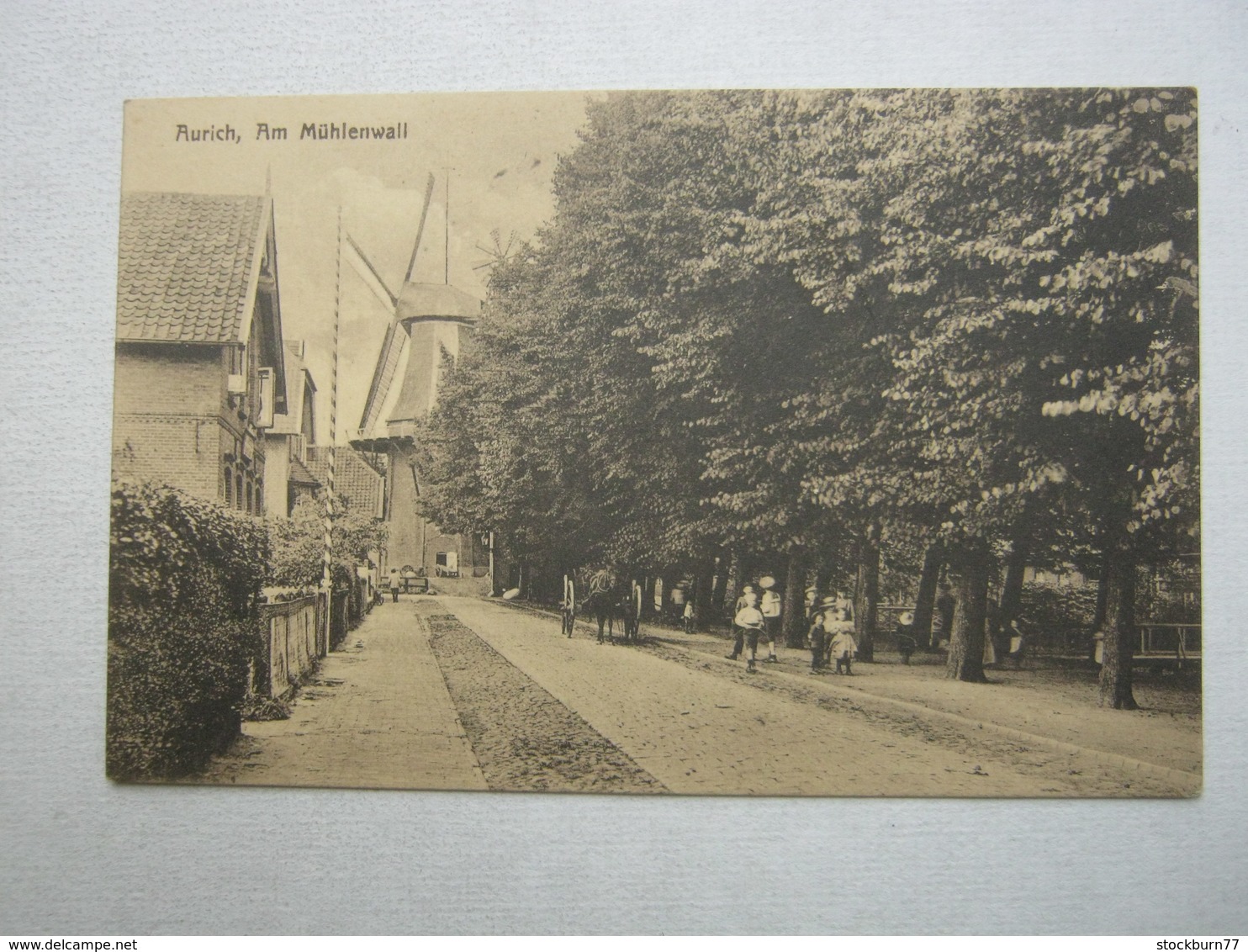 AURICH , Strasse, Windmühle    ,  Schöne Karte Um 1914 - Aurich