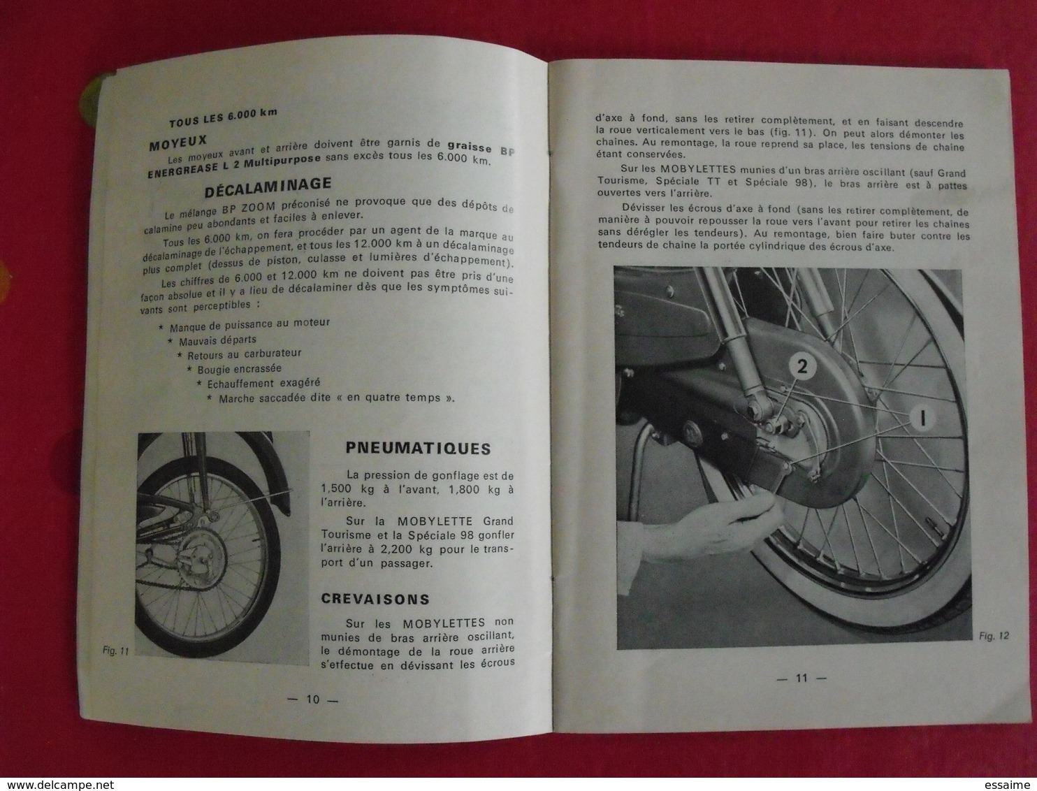 Livret Entretien Mobylette Motoconfort Bicyclette Motorisée BP-zoom. 1971 - Motorrad