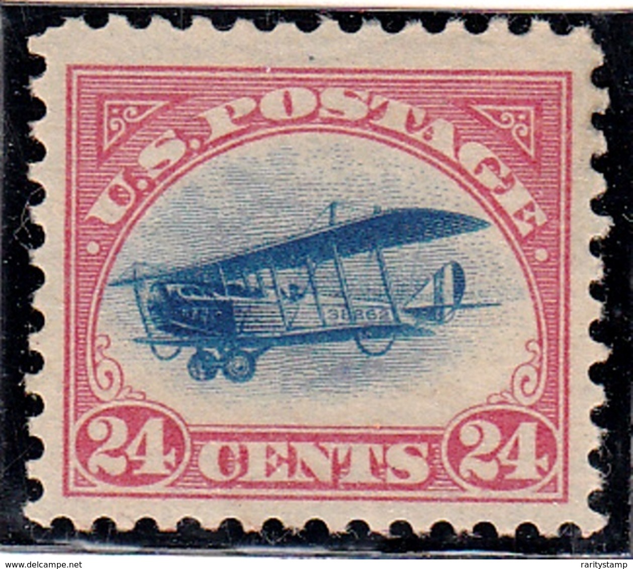 STATI UNITI 1918 24C  AEREO CURTISS-JENNY  CATALOGO UNIFICATO N.3 SCOTT # C3  MNH XF OG - 1b. 1918-1940 Ungebraucht