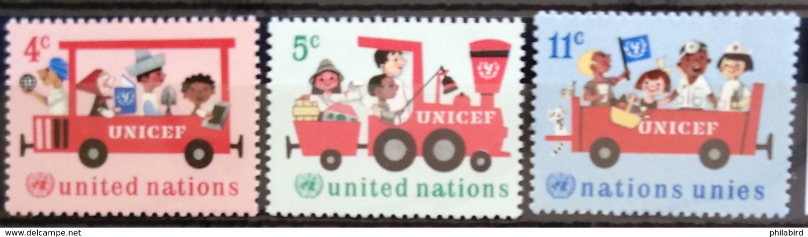 NATIONS-UNIS  NEW YORK                   N° 156/158                      NEUF** - Neufs