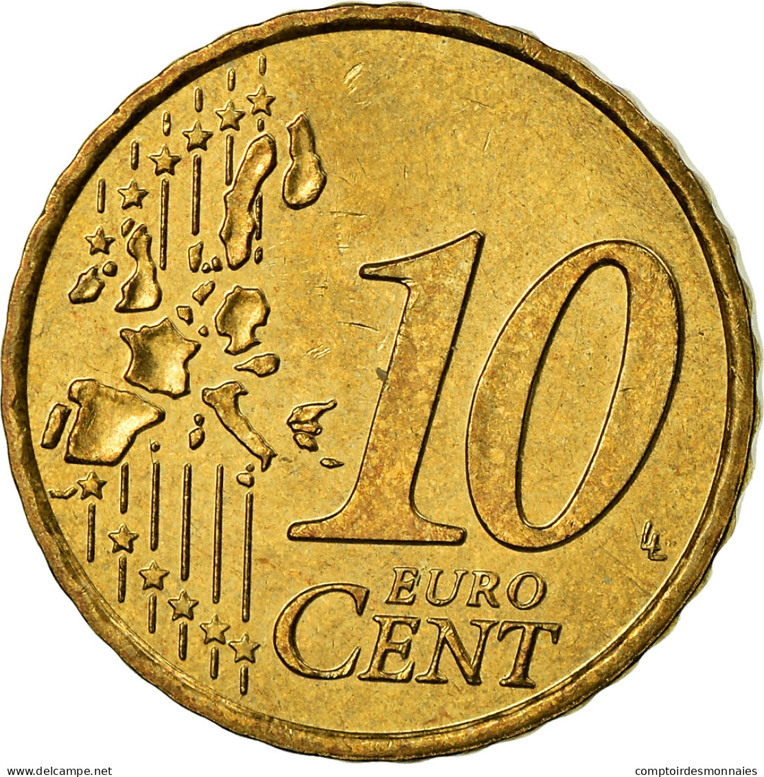Monaco, 10 Euro Cent, Prince Rainier III, 2003, SUP+, Laiton, KM:170 - Monaco