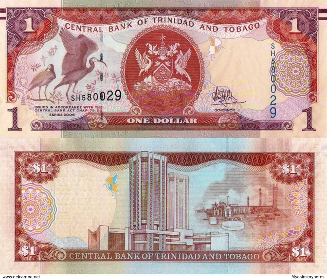 TRINIDAD & TOBAGO, 1 DOLLAR, 2006, P46, UNC - Trinité & Tobago