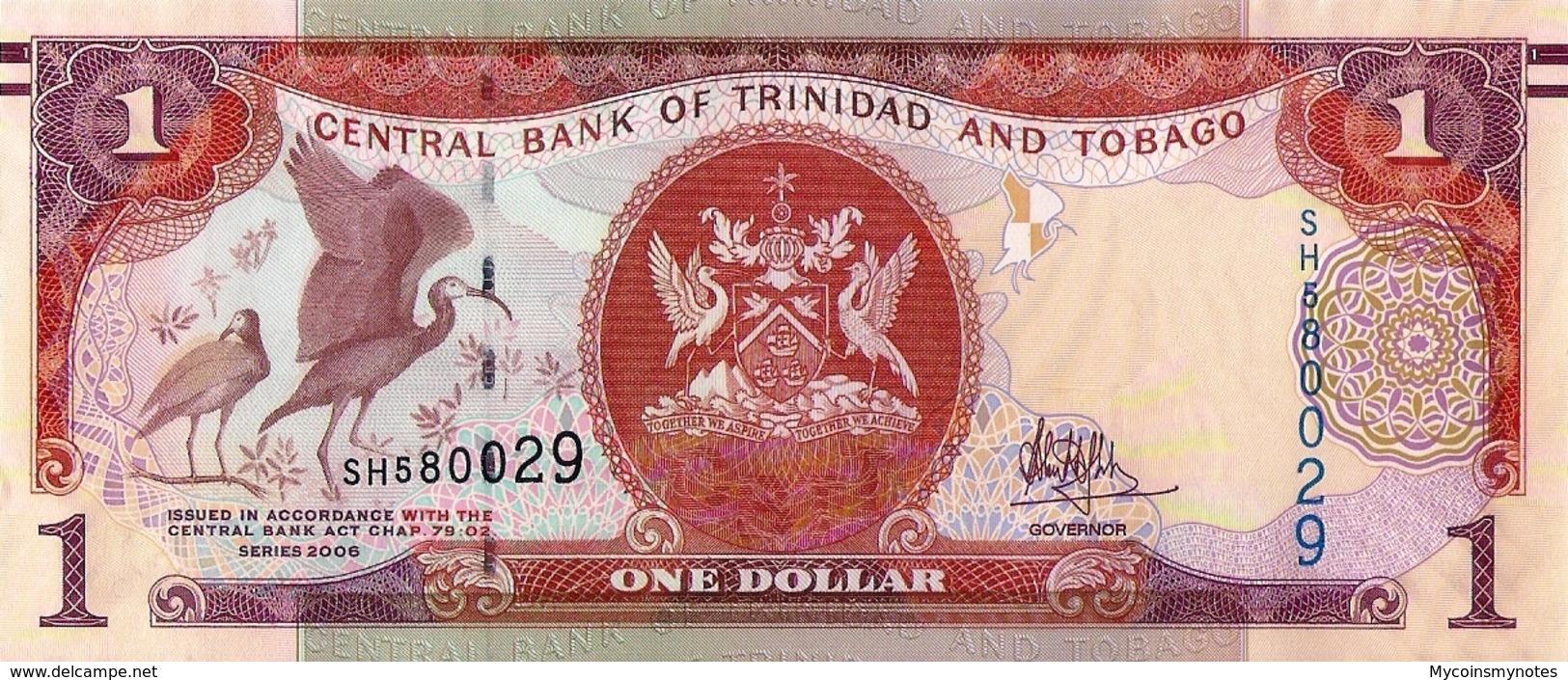 TRINIDAD & TOBAGO, 1 DOLLAR, 2006, P46, UNC - Trinité & Tobago