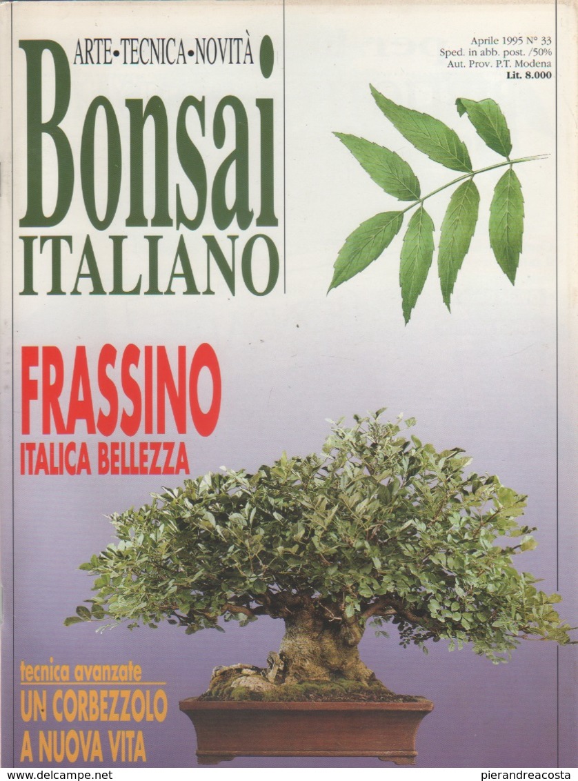 Bonsai Italiano. N. 33.  Aprile 1995 - Casa, Giardino, Cucina