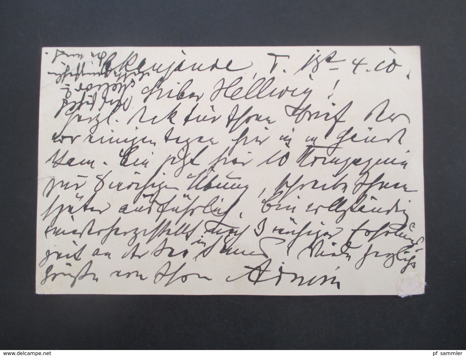 DR Kolonie 1910 DSWA Ganzsache Nach Lübeck Mit KOS / Kreisobersegmentstempel Otjiwarongo - Deutsch-Südwestafrika