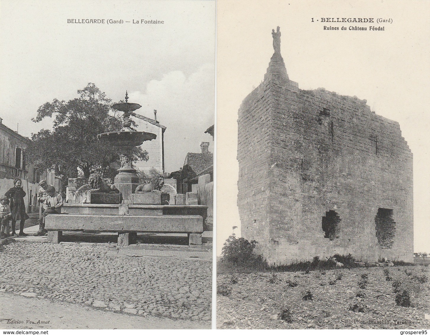 BELLEGARDE LA FONTAINE+RUINES DU CHATEAU - Bellegarde