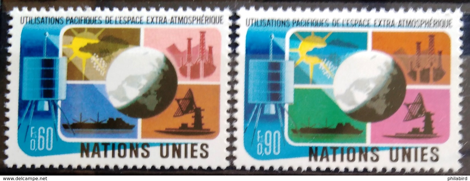 NATIONS-UNIS  GENEVE                  N° 46/47                      NEUF** - Unused Stamps