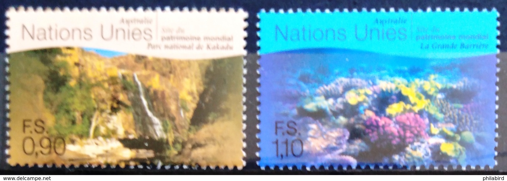 NATIONS-UNIS  GENEVE                  N° 379/380                      NEUF** - Unused Stamps