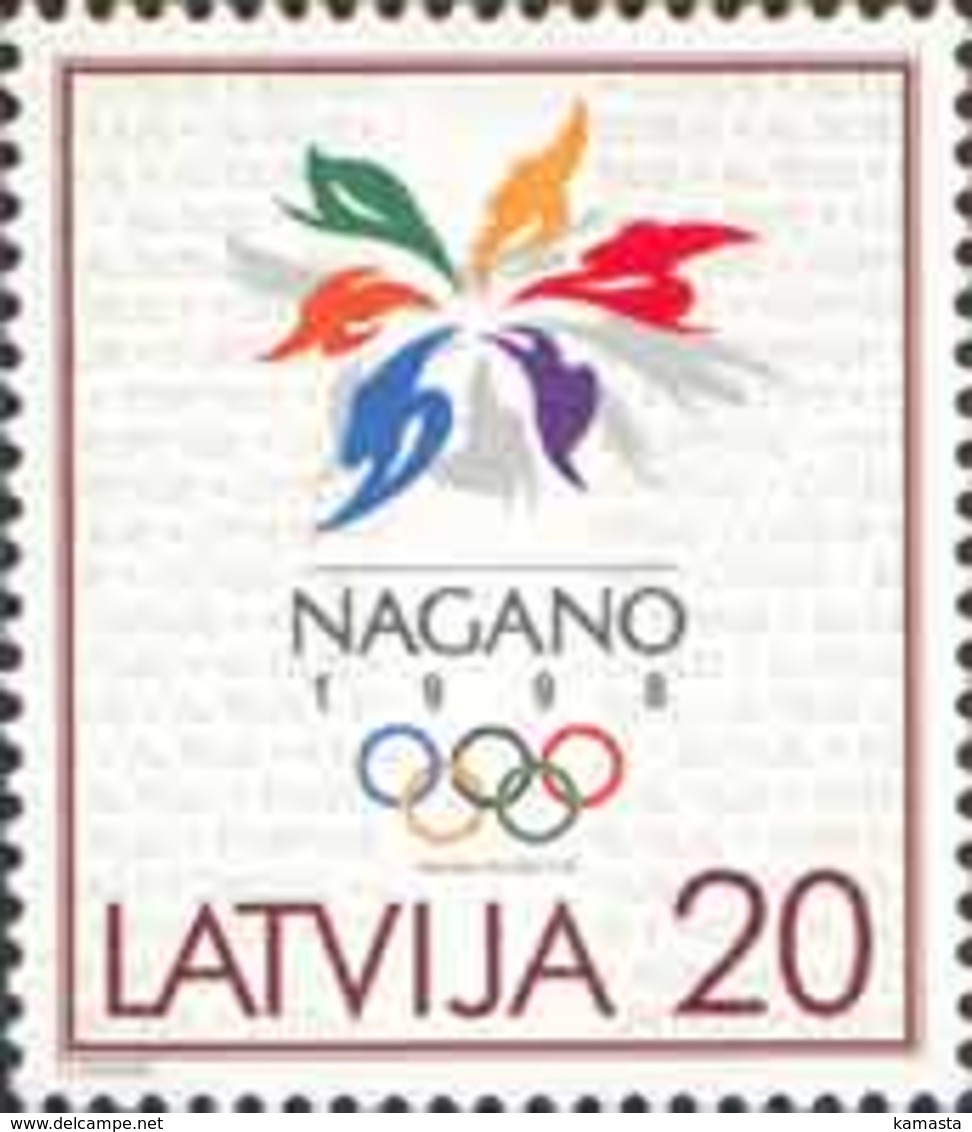 Latvia 1998 Winter Olympic Games, Nagano'98. Mi 474 - Winter 1998: Nagano