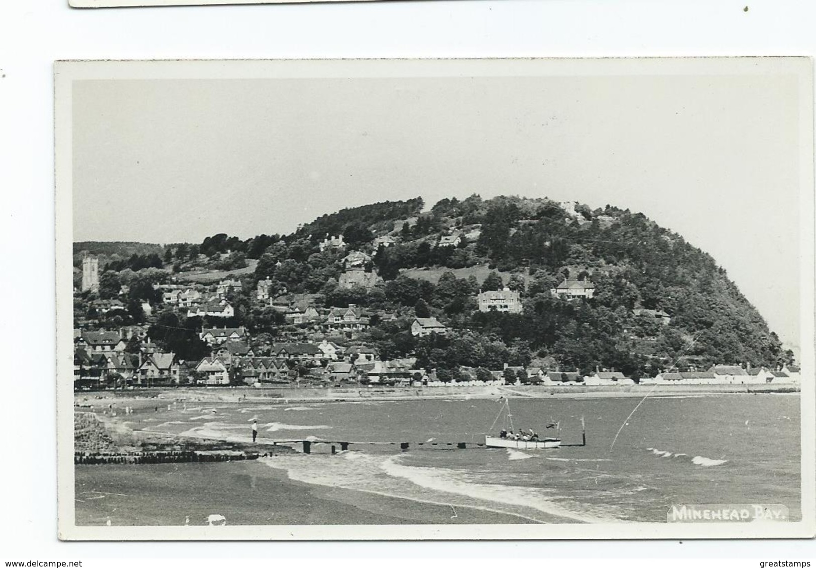 Postcard Somerset Minehead Bay Greetings Rp Unused - Minehead