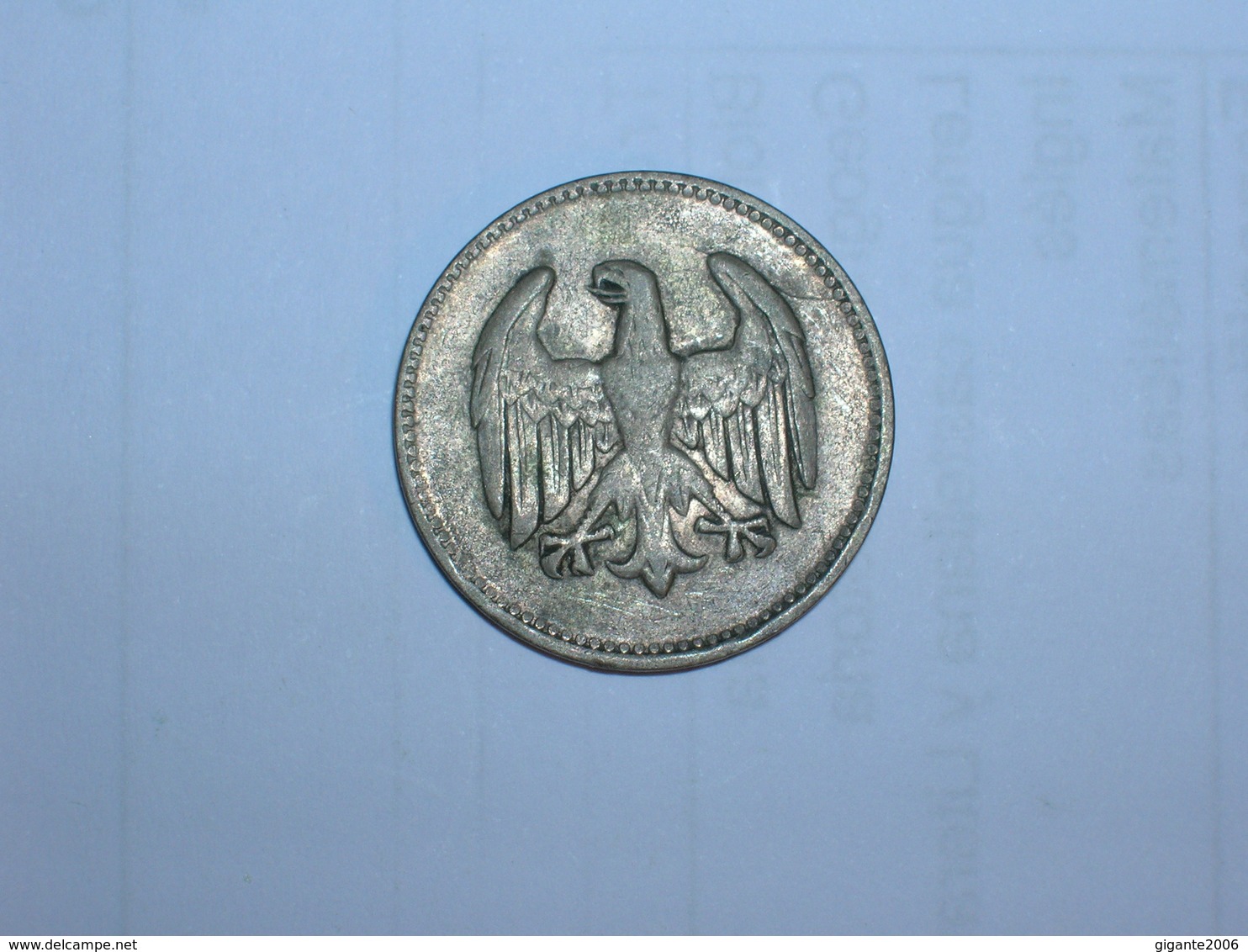 ALEMANIA- 1 MARCO PLATA 1924 F  (882) - 1 Mark & 1 Reichsmark