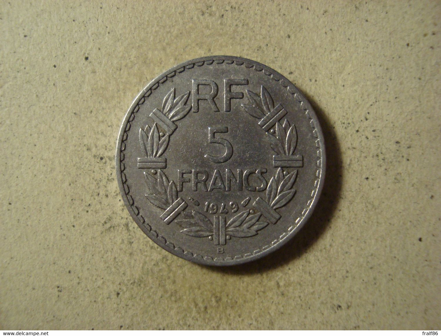 MONNAIE FRANCE 5 FRANCS 1949 B LAVRILLIER - 5 Francs