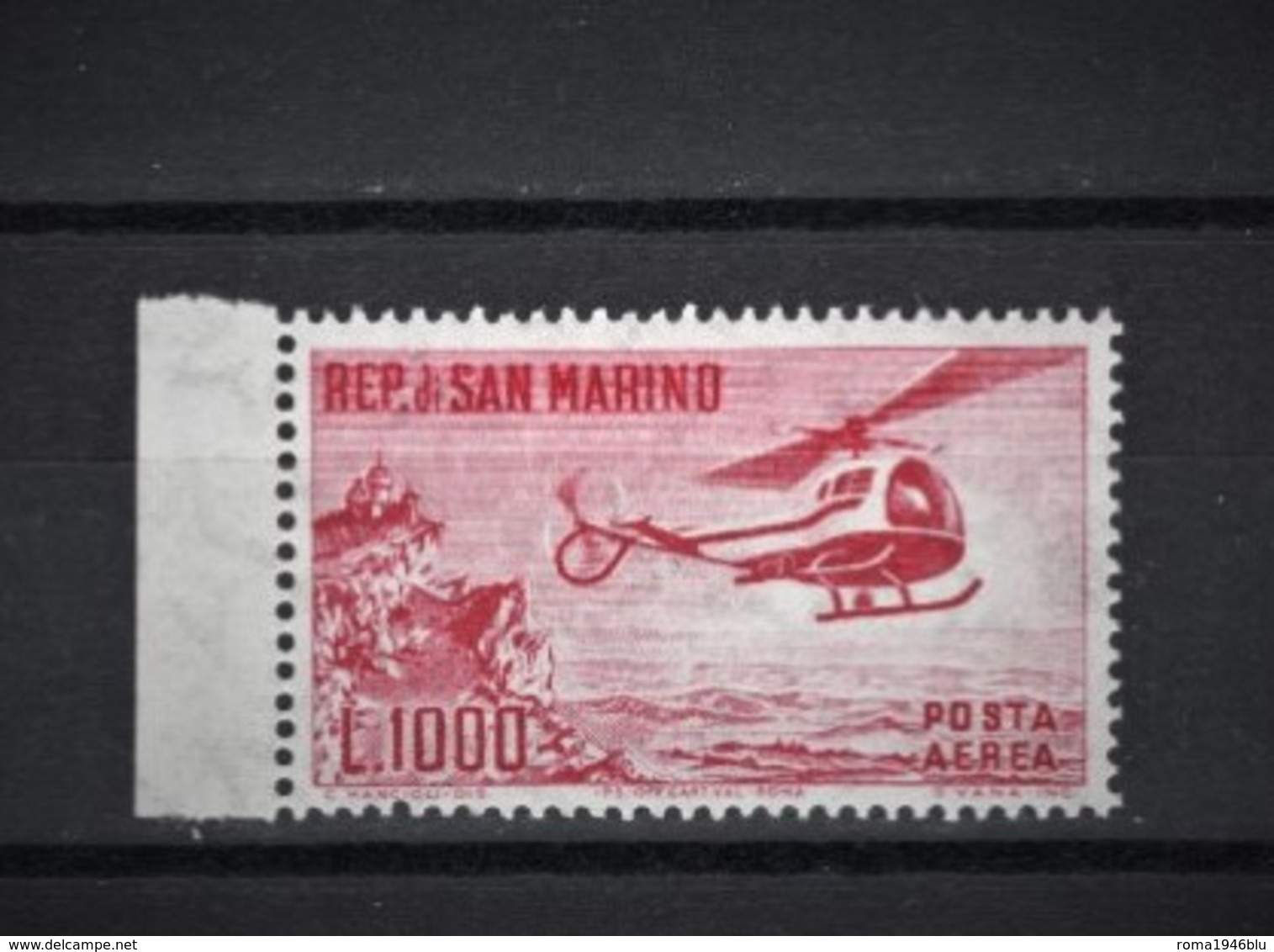 SAN MARINO 1961 POSTA AEREA ELICOTTERO ** MNH - Posta Aerea