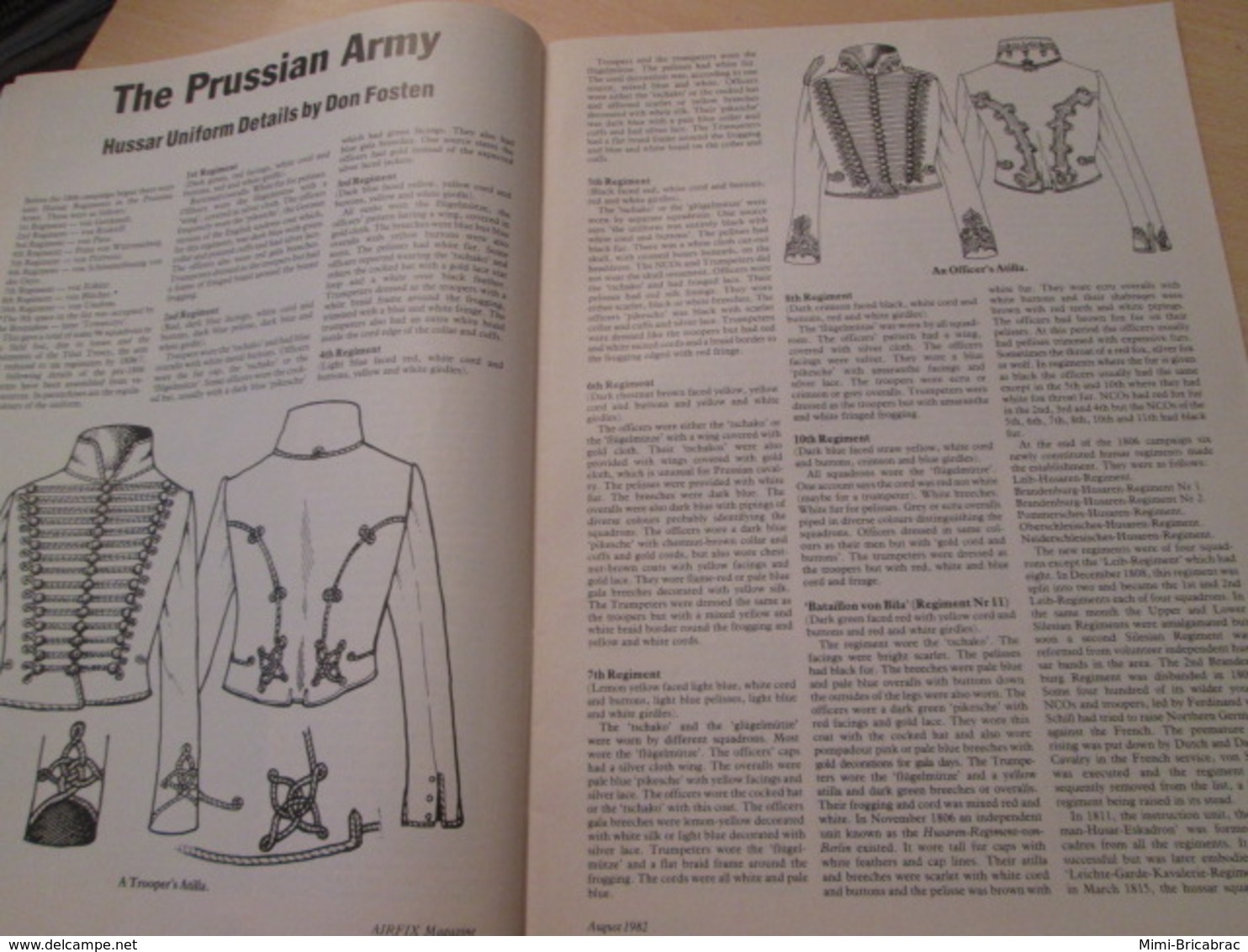 AVI20 Revue Mythique En Anglais / AIRFIX MAGAZINE DE 8/1982 , Très Bon état - Grande-Bretagne