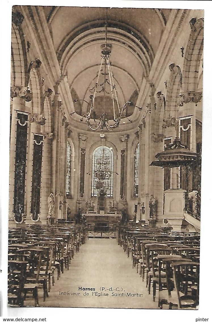 HARNES - Intérieur De L'Eglise Saint Martin - Harnes