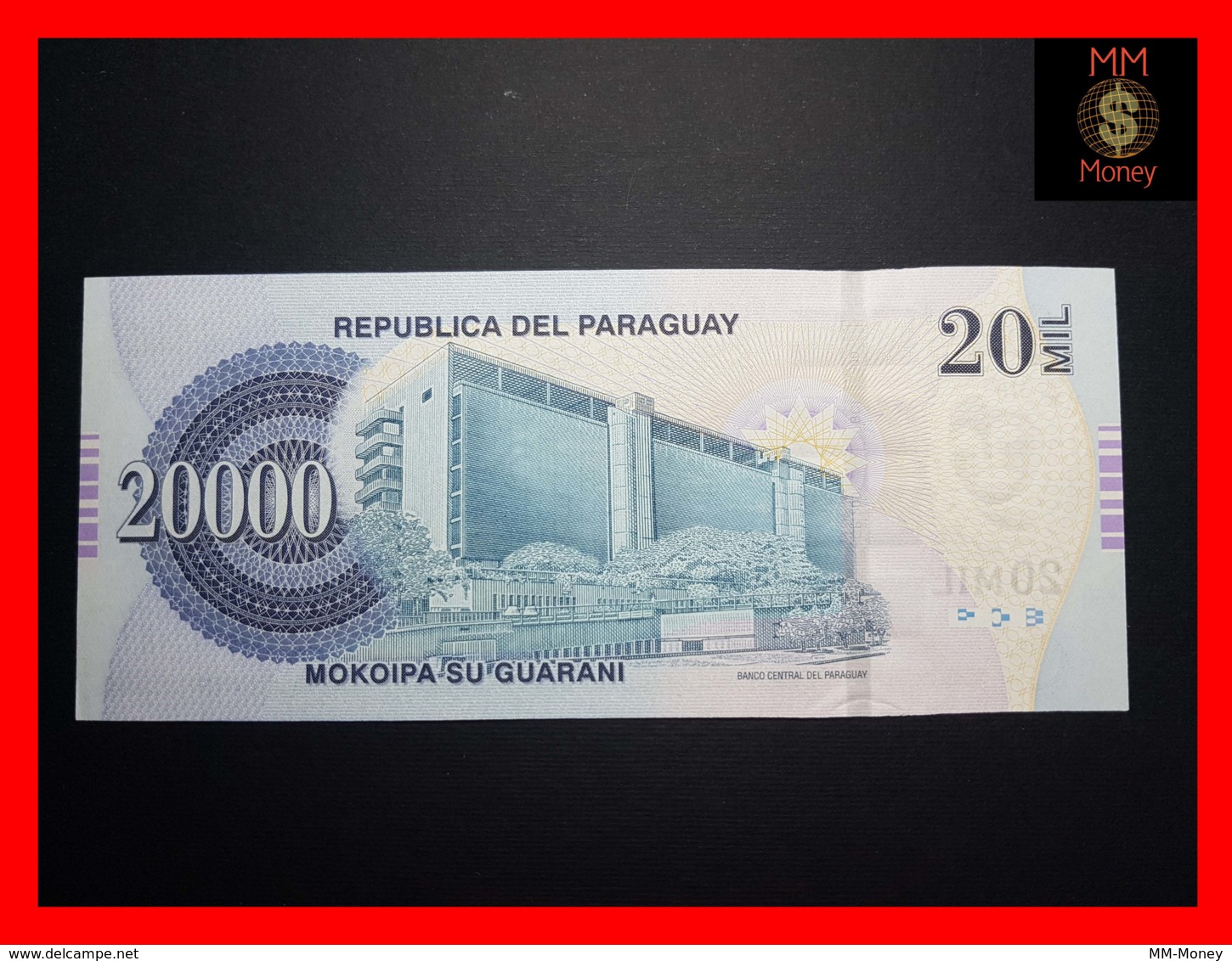 PARAGUAY 20.000 20000 Guaranies 2007 "serie B"   P. 230   UNC - Paraguay