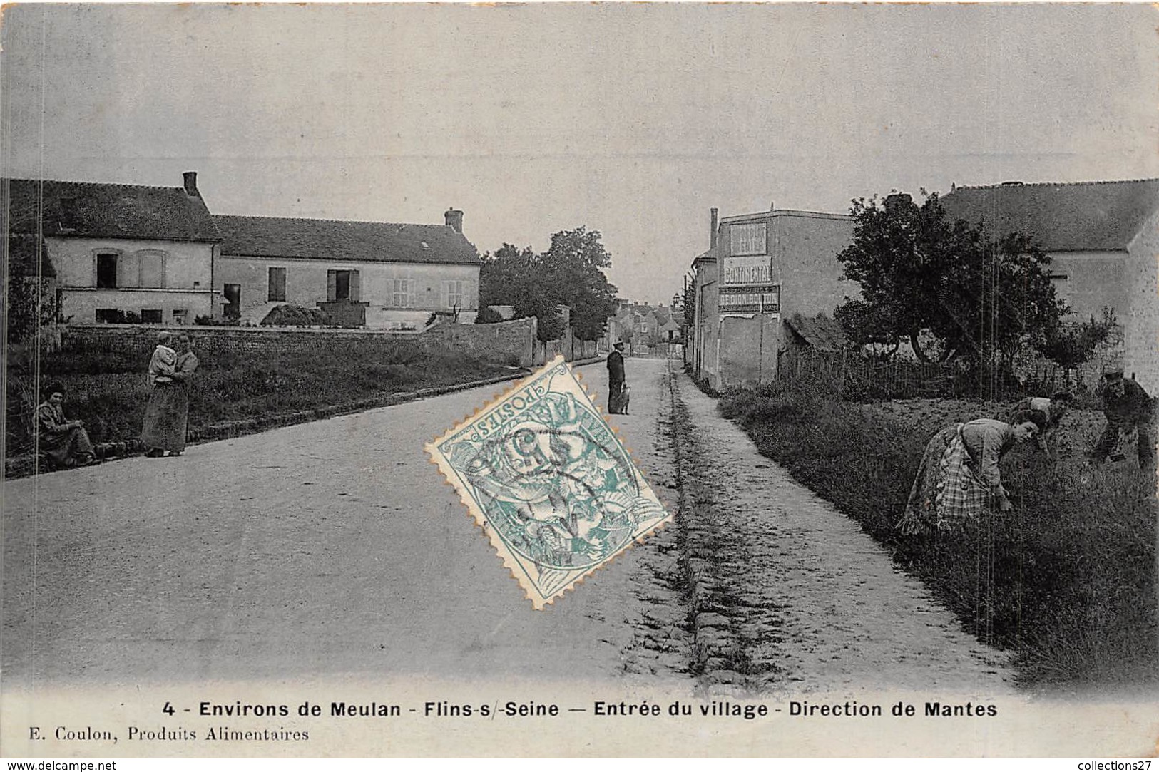 78-FLINS-SUR-SEINE-ENTREE DU VILLAGE, DIRECTION DE MANTES - Flins Sur Seine