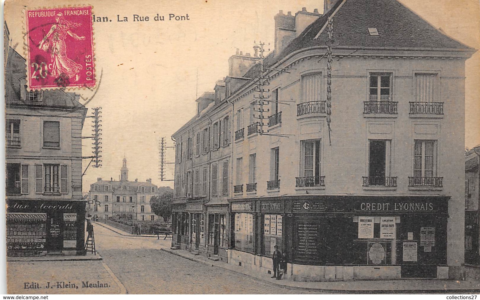 78-MEULAN- LA RUE DU PONT - Meulan