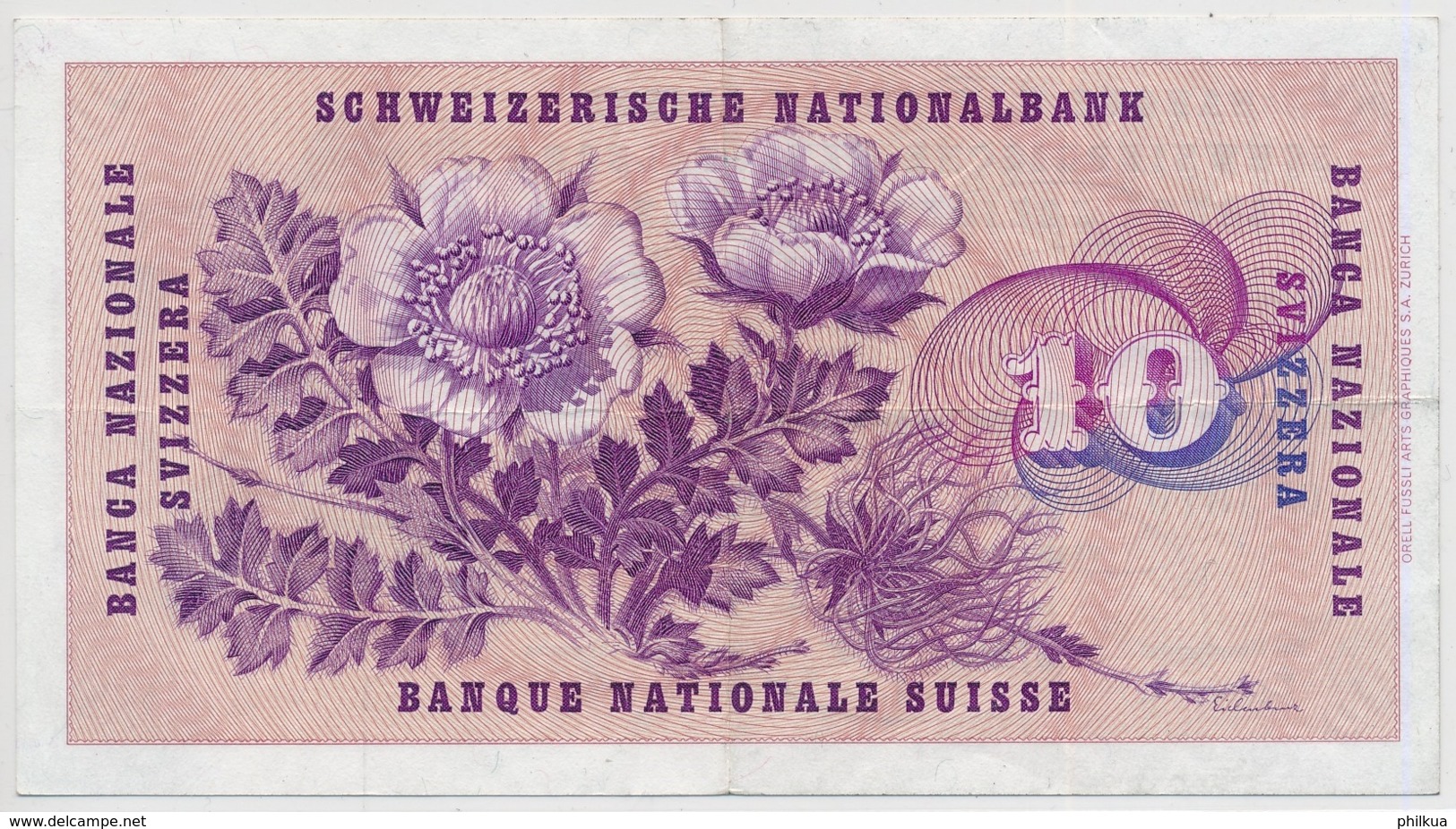 1963 - 10 Franken Note - Schweiz, Suisse, Svizzera - Wenig Gebraucht - Suisse