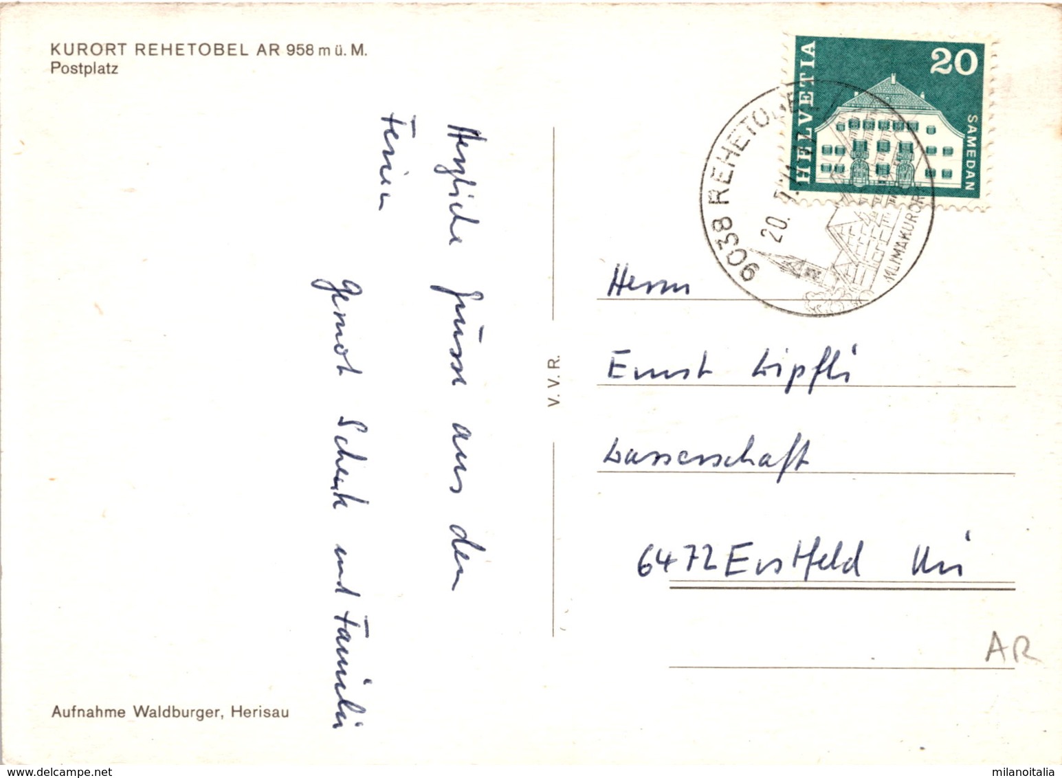 Kurort Rehetobel AR - Postplatz * 20. 7. 1971 - Rehetobel