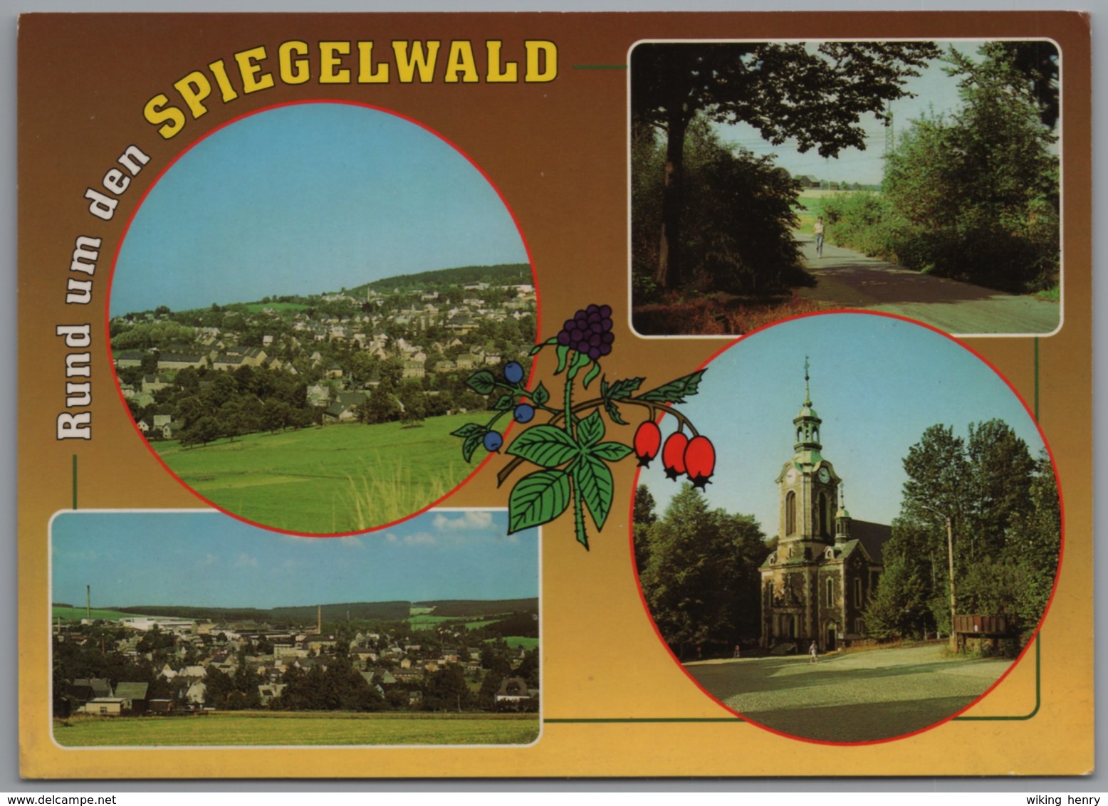 Grünhain Beierfeld - Mehrbildkarte 2   Rund Um Den Spiegelwald Mit Bernsbach - Grünhain
