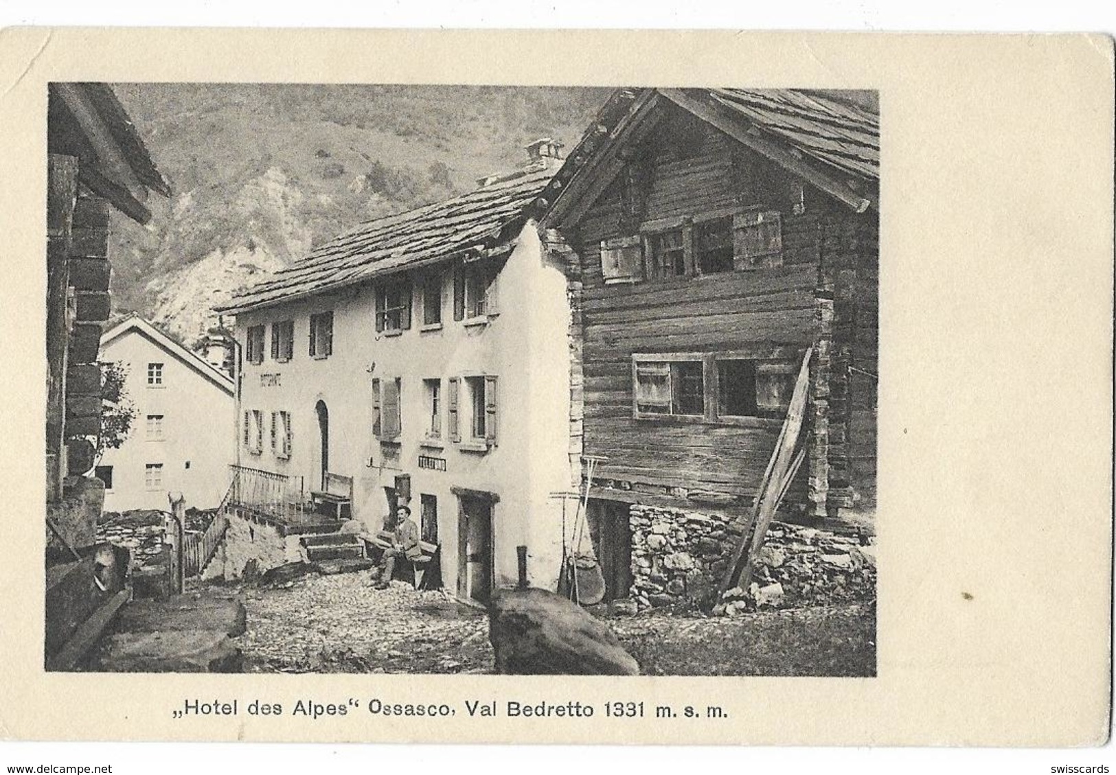 OSSASCO Val Bedretto: Hotel Des Alpes ~1910 - Bedretto