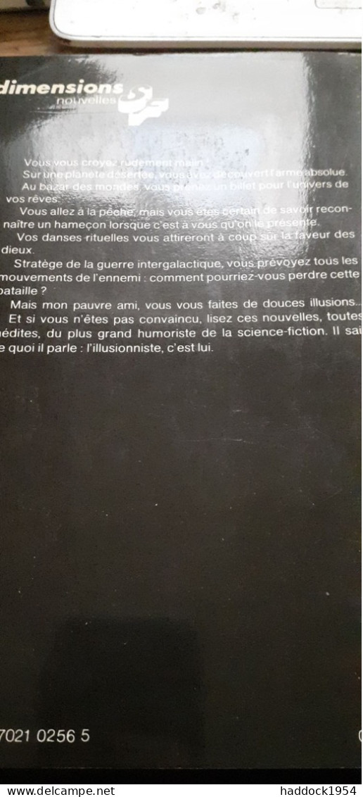 Douces Illusions ROBERT SHECKLEY Calmann Levy 1978 - Calmann-Lévy Dimensions