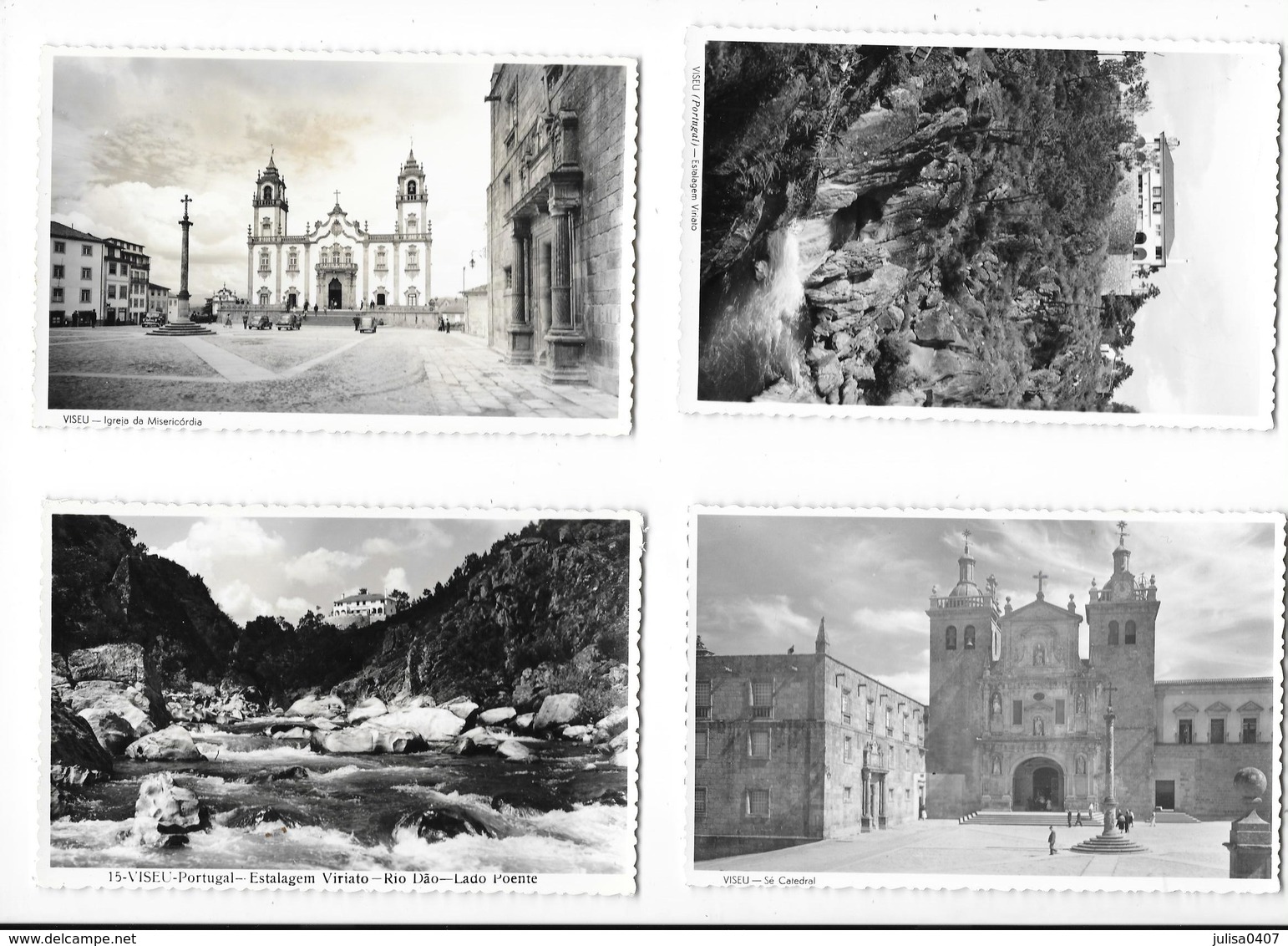 VISEU (Portugal) Ensemble De 4 Cartes Vues Diverses - Viseu