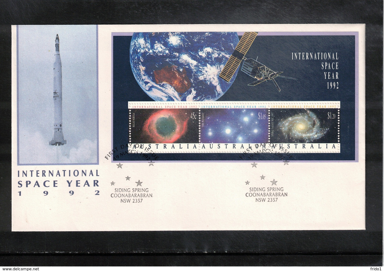 Australia 1992 Space / Raumfahrt International Space Year Block FDC - Oceanía
