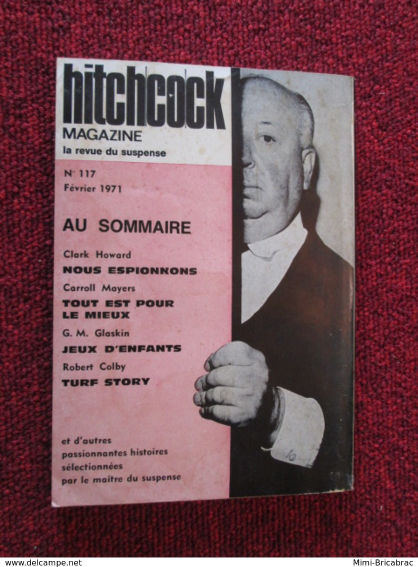 POL2013/4 OPTA / ALFRED HITCHCOCK  MAGAZINE LA REVUE DU SUSPENSE N°117 DE 1971 - Opta - Hitchcock Magazine