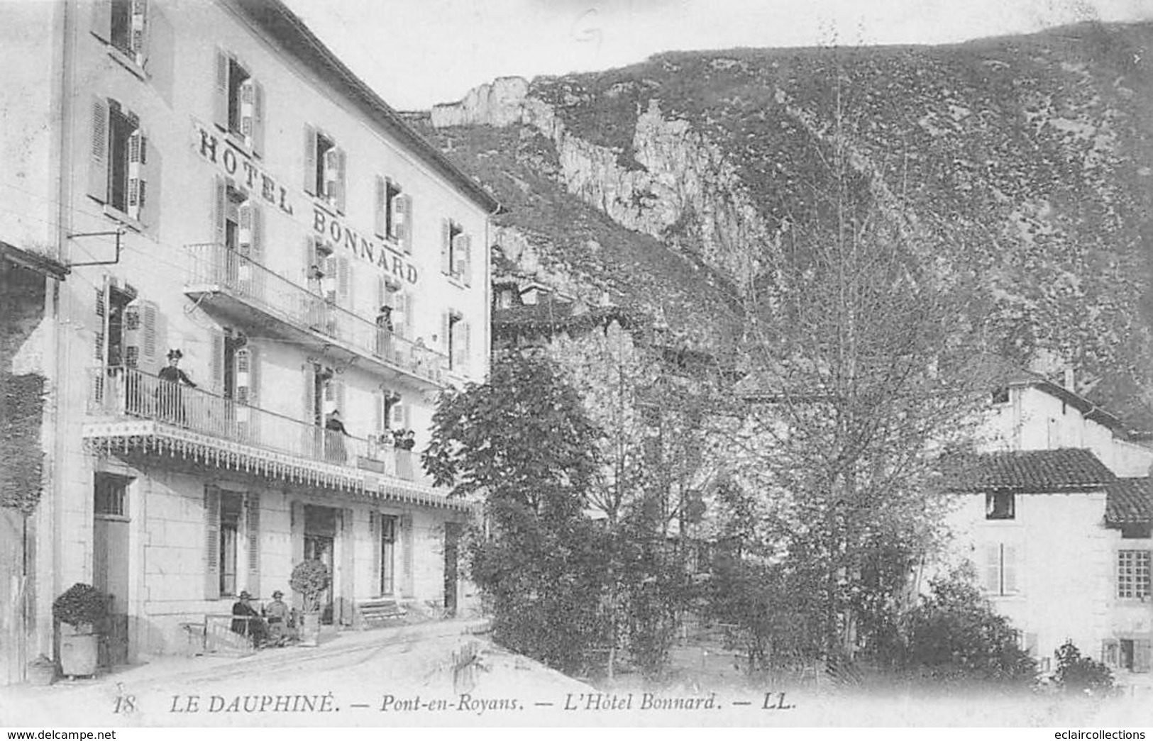 Pont En Royans           38          Hôtel Bonnard    .              (Voir Scan) - Pont-en-Royans