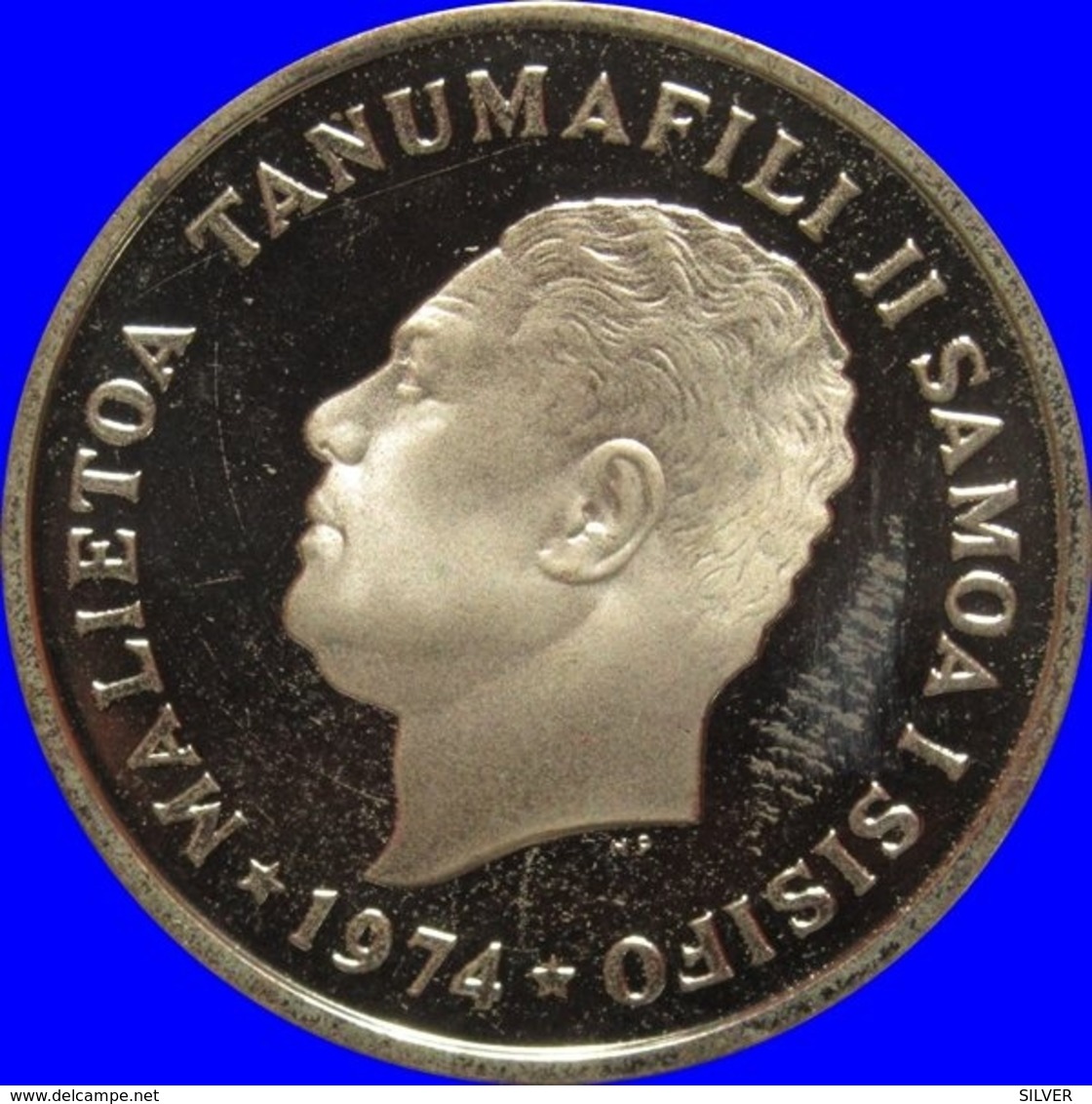 SAMOA - 2 SENE 1974 PROOF Rare - Samoa